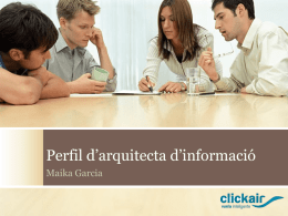 Perfil d'arquitecta d'informaci&oacute;
