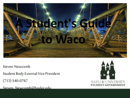 Welcome to Waco!