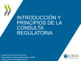 Principles of regulatory consultation