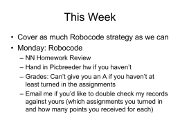 Day 11: Robocode Strategies