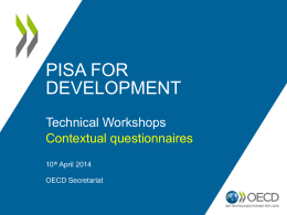 PfD Workshop Contextual Questionnaires