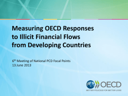 Measuring OECD Responses to Illicit Financial Flows from Developing Countries