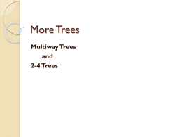 Lecture 6 - 2-4 Trees