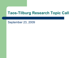 Taos-Tilburg_Abstract Purpose Question ppt.ppt