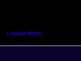 Introduction to Creation/Origin Myths Power Point