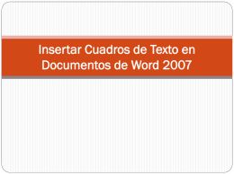 Insertar Cuadros de Texto en Documentos de Word.ppt