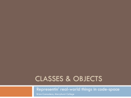 Classes and Objects PPT