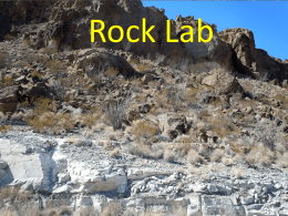 lab for erosion end sedimentary rock formation
