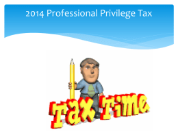 2014 Privilege Tax