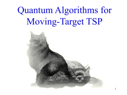 Quantum Algorithms for the Moving-Target Traveling Salesperson Problem