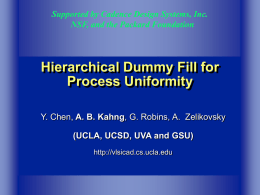 Hierarchical Dummy Fill for Process Uniformity