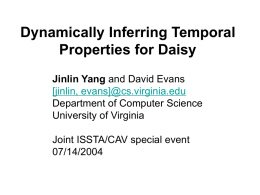 Dynamically Inferring Temporal Properties for Daisy