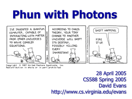 Lecture 22: Photons