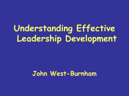 9. WEST-BURNHAM Understanding effective leadership development