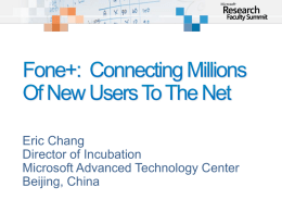 Fone+: Connecting Millions of New Users to the Net