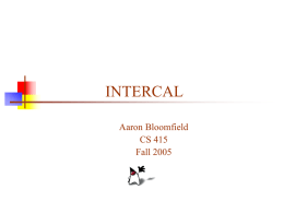 INTERCAL