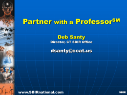 Partner with a Professor