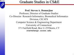 CSE Graduate Program Presentation