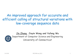An improved approach for accurate and efficient calling of structural variations with low-coverage sequence data