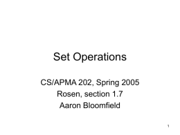 Set operations ( § 1.7)