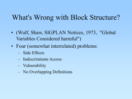 Block Structure (PPT)