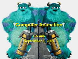 The basics of computer animation