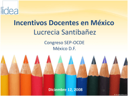 Incentivos docentes en Mexico