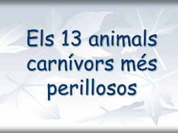 Els 13 animals carnÃ­vors mÃ©s perillosos