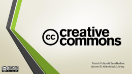 Creative Commons Powerpoint Presentation