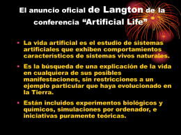 El anuncio oficial de Langton de la conferencia.ppt