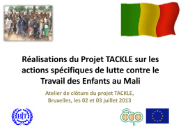 Présentation sur le projet TACKLE au Mali pptx - 2.7 MB