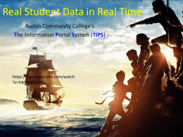 "Real Student Data in Real Time"