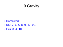 Ch.9 Gravity