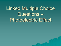 LMC - Photoelectric Effect