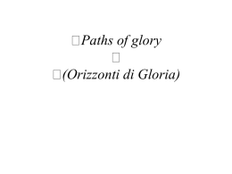Presentazione - Orizzonti di gloria 2.pptx