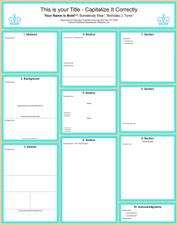 Poster template #2 (JRL)