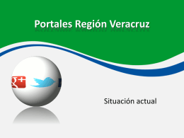 Presentación Videoconferencias 15 de febrero de 2016 Estado Acuatl de todos los Portales WEB de la Región Veracruz