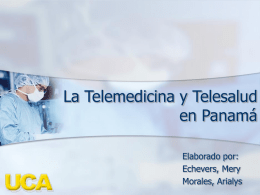 La Telemedicina y Telesalud en Panamá.ppt