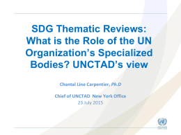 SDG Thematic by UNCTAD