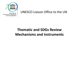SDG Thematic by UNESCO