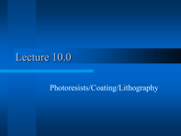 Lecture10.0 Lithography.ppt