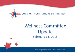 Wellness Committee Presentation