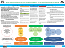 Reflective Consultation: A Conceptual Framework for Research and Implementation