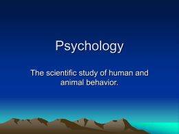 Approaches of Psychology