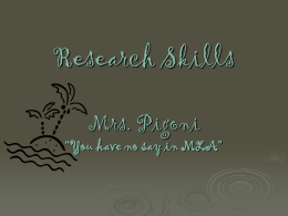 Research Skills PPT