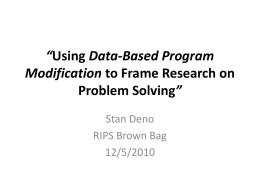 DBPM Research Problem Solving PowerPoint