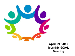 April 2015 GOAL Meetin