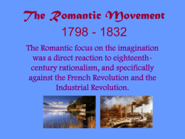 Introduction to the Romantic Movement