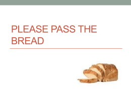 Please Pass the Bread Lab Sheet