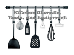 Kitchen Utensils and Tools PowerPoint